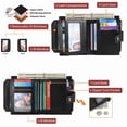 thumbnail image 2 of GAEKEAO Wallet for Women RFID Blocking Vegan Leather Bifold Card Holder Compact Zipper Pocket Wallets with 4 ID Windows, 2 of 8