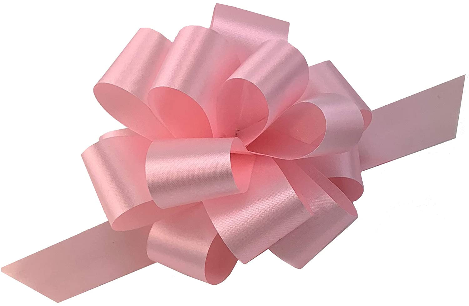 Rose Petal Pink Pull Bows 5" Wide, Set of 10, Easter, Wedding, Gift