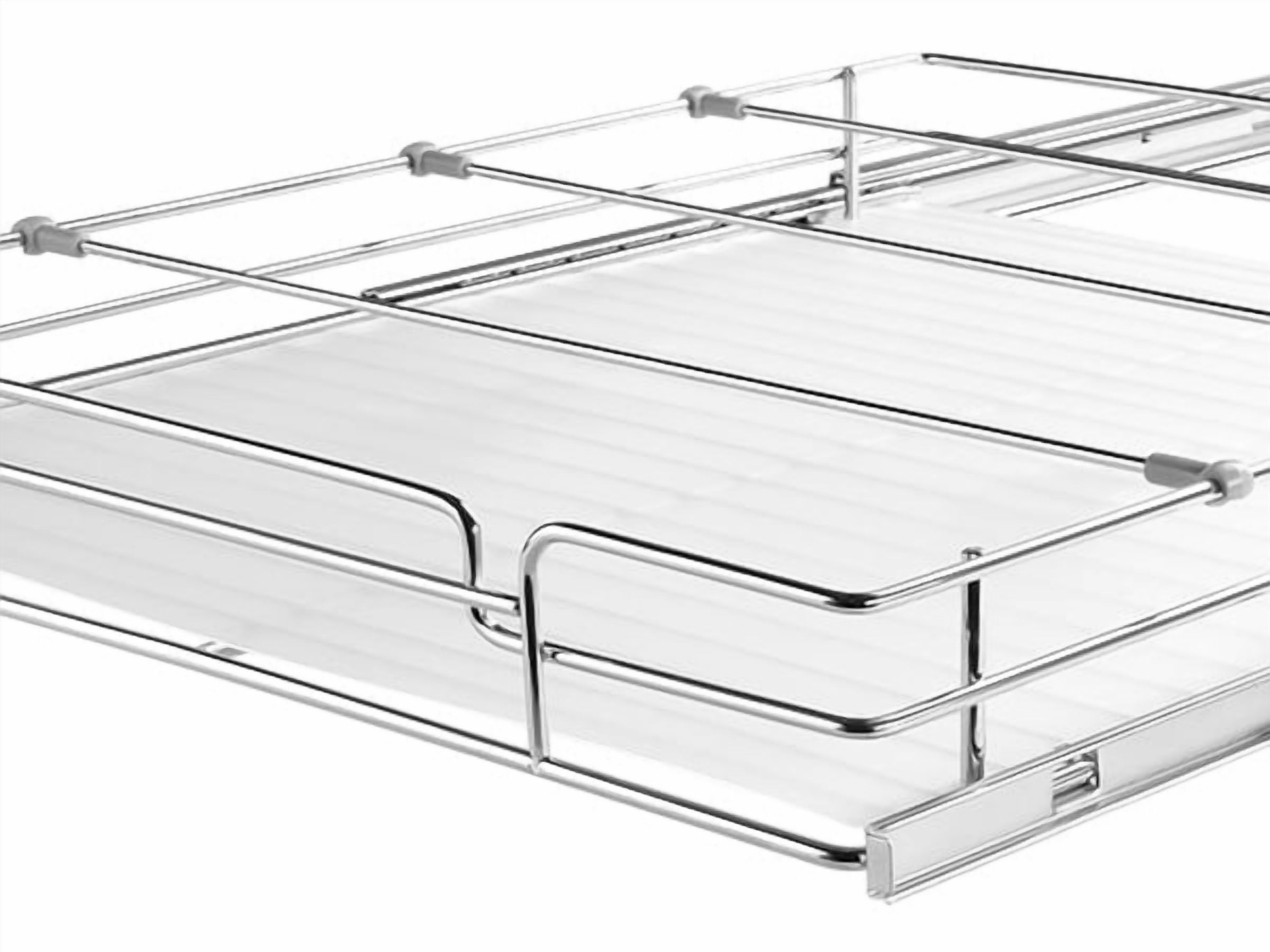 Heavy Duty Pull Out Cabinet Organizer 18.5"x21"x3.5",Slide Out Pantry Shelves,Steel Roll Out Drawers for Under Sink Storage,Fits 20"x22"x7" Cabinets