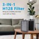 thumbnail image 3 of -H128 Filtro de Repuesto Compatible con el Purificador de Aire -H128, -H128 H13 True HEPA Filter 2 Pack, 3 of 5