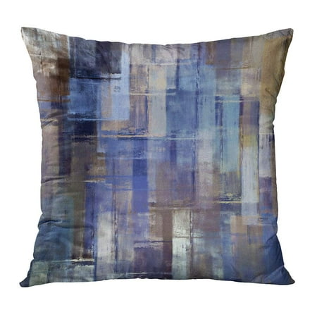 Painting A Concrete Patio ECCOT Colorful Abstraction Abstract Painting Colored Yellow Artistic Brush Color Concrete Creative Pillow Case Pillow Cover 16x16 inch ()