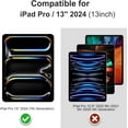 thumbnail image 2 of XCRS [2 Pack] Tempered Glass Screen Protector for iPad Pro 13 Inch (M4) / iPad Air 13 Inch (M2) 2024 - Protective Film Guard, 2 of 5