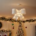 thumbnail image 2 of PENN LED Lighted Glittered Bow Christmas Wall Decoration - 16" - Warm White Lights, 2 of 3