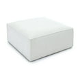 thumbnail image 4 of TOV Furniture Mindy Cream Chenille Basketweave Ottoman, 4 of 6