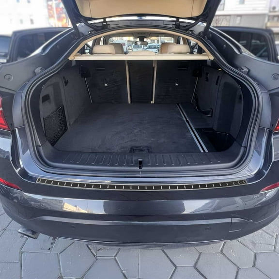 OMAC Rear Bumper Sill Cover Guard for BMW X4 F26 2015-2018 S.Steel Carbon Foiled