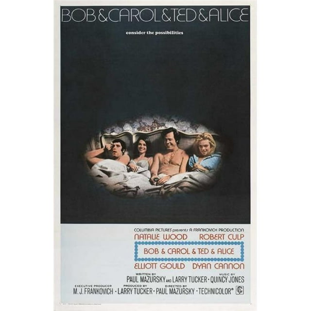 Pop Culture Graphics MOVIB47840 Bob & Carol & Ted & Alice Movie Poster Print, 27 x 40