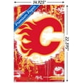 thumbnail image 3 of NHL Calgary Flames - Maximalist Logo 23 Wall Poster with Push Pins, 14.725" x 22.375", 3 of 4