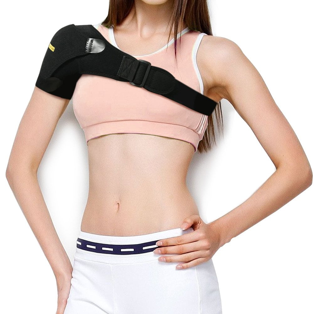 AC Joint Pain Blue Chest: 28-38in Shoulder Dislocation Sprains DOACT Shoulder Brace Support for Dislocated Shoulder Bursitis Muscles Pain Relief Sling for Women and Men S/M Rotator Cuff Brace for Frozen Shoulder 