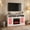 White, variant on Spaco White 58 Inch Fireplace TV Stand with LED Lights, Fireplace Entertainment Center with Storage Cabinets for TVs up to 65 Inch