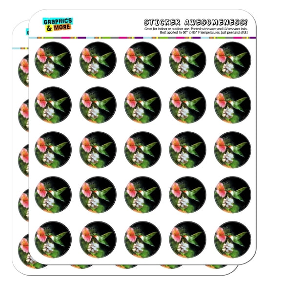 Ruby's Hummingbird Flower Garden Planner Calendar Scrapbooking Crafting Stickers