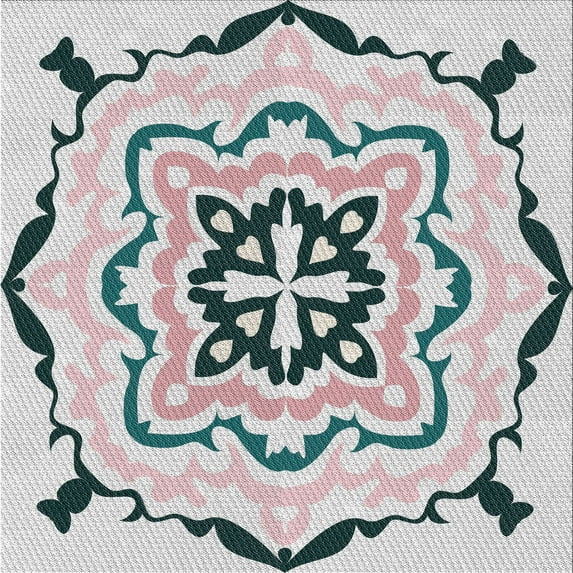 Ahgly Company Indoor Square Patterned Gray Novelty Area Rugs, 8' Square