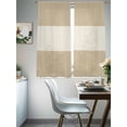 thumbnail image 5 of Rustic Vintage Semi Sheer Curtains 72 Inch Length 2 Panels Set, Farmhouse Countryside Linen Texture Sheer Kitchen Curtain Privacy Voile Window Curtain for Living Room Bedroom Rod Pocket Drapes, 5 of 7