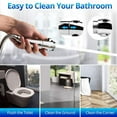 thumbnail image 6 of Chrome High Pressure Handheld Shower Head with ON/OFF Pause Switch, 3 Spray Modes Shower Wand with Shut Off Button, Removable Camper Shower Head with Hose and Adjustable Angle Bracket, 6 of 10