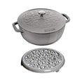 thumbnail image 4 of STAUB La Cocotte Essential French Oven With Lily Lid And Trivet 2 Piece, Cast Iron, 4 of 6