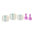 thumbnail image 5 of GoldFinger Trendy Press On Fake Toenail Kit, Glitter Confetti Flakes & Purple Color, Ready to Wear Gel & Manicure Stick, Mini Glue included, Long-Lasting Convenient & Easy to Apply, 5 of 7