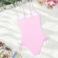 thumbnail image 5 of Swimsuits Pink 1 Piece Swimsuit Girls Sleeveless Quick Dry Bathing Parties Summer Beach Girls' Swimwear 13-14 Years, 5 of 5