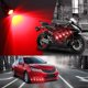 thumbnail image 5 of BRILLAR Luces antiniebla LED rojas de alta potencia - Juego de 6 - Diseño Hawkeye de 23 mm - Luces de circulación diurna para automóviles y motocicletas - Luces de posición de liquidación, 5 of 5