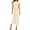 Beige, variant on Dresses for Women Summer Clothes Formal Bodycon Mock Neck Cap Sleeve Midi Party Cocktail Wedding Guest Dress