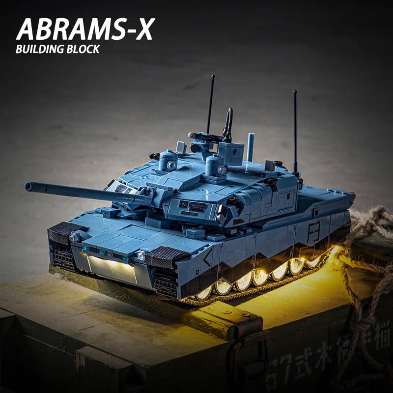GZBrick Abrams-X Tank Building Sets WW2 Military Toy for Adults Boy Compatible with Lego 2116PCS