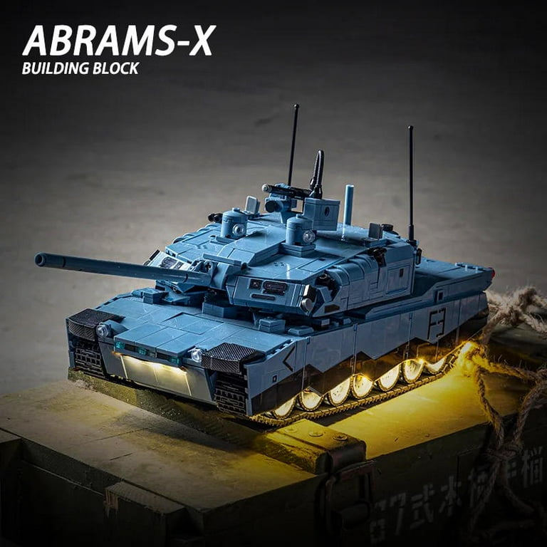 GZBrick Abrams-X Tank Building Sets WW2 Military Toy for Adults