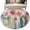 Multi, variant on Round Rugs 5Ft, Colorful Flowers Round Area Rug Washable Indoor Throw Carpet, Country Retro Watercolor Spring Floral Soft Non Slip Circle Rug for Cabinet Bathroom Home Decor Aesthetic