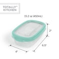 thumbnail image 3 of Totally Kitchen Rectangle Food Containers, Mint, 20 Pcs, 3 of 10