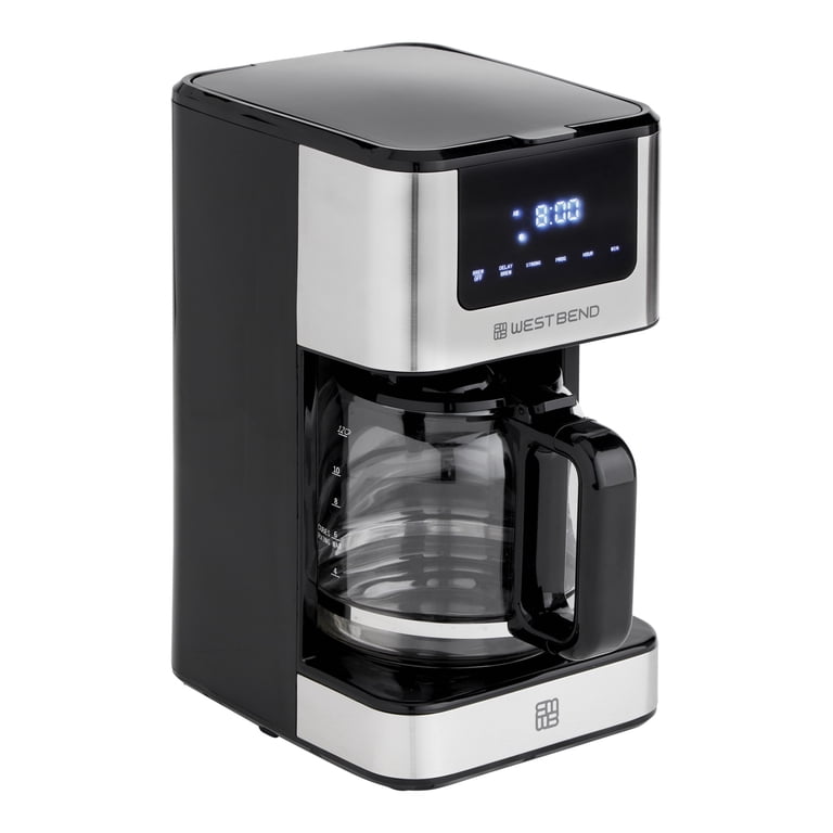 West Bend 12-Cup Hot & Iced Coffee Maker, Stainless Steel photo 1