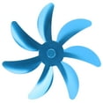 thumbnail image 4 of Ventilador de estufa con aspas de aleación de aluminio, 7 aspas, fácil instalación, universal, repuesto para ventilador de chimenea, color azul, 4 of 14