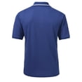 thumbnail image 5 of QPNGRP Men's short-sleeved polo shirt classic solid color casual stretch T-shirt polo navy S, 5 of 6