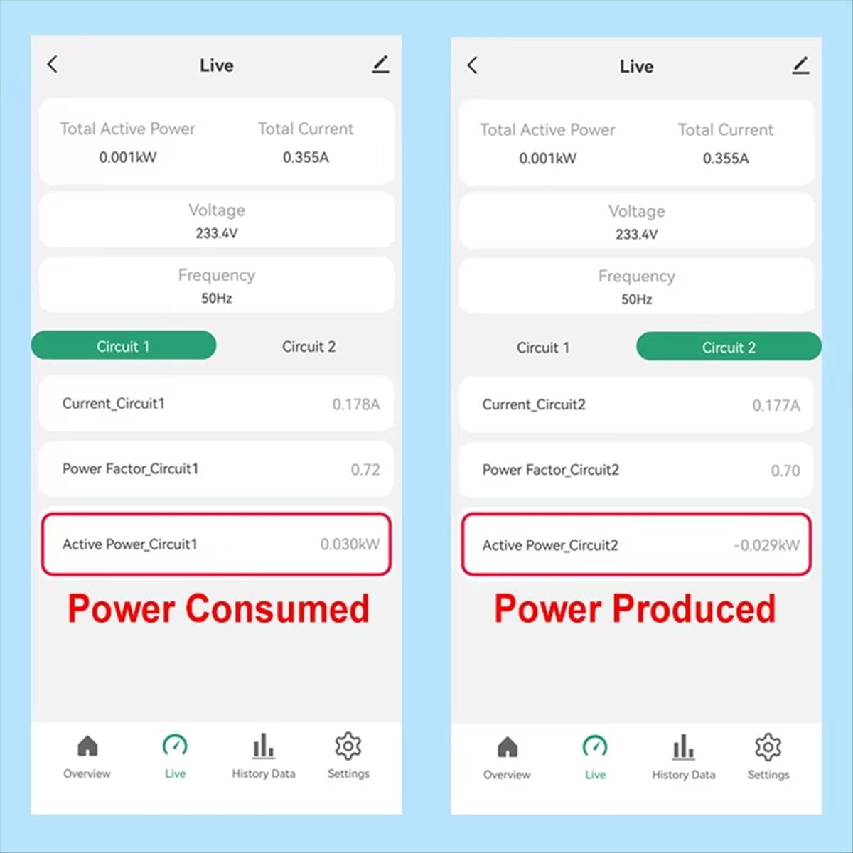 Tuya Smart WiFi Energy Meter Bidirectional 2Channel Din Rail with 80A CT App Monitor Export and Import Power AC110V/240V