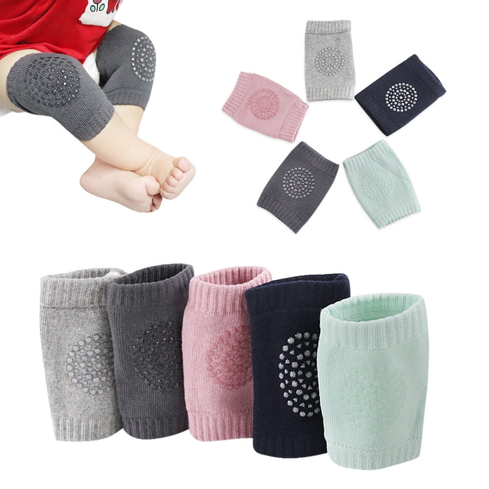 5 Pair Kneepads Breathable Non-slip Cotton Soft Knee Cushion Mat Sleeve for Baby