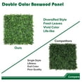 thumbnail image 6 of Grass Wall Panel 20'x20', 12Packs Artificial Greenery Wall Backdrop Faux Fence Privacy Screen Fake Hedge Topiary Boxwood Décor for Indoor Outdoor, Milan, 6 of 8