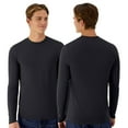 thumbnail image 2 of Hanes Unisex Lightweight Long Sleeve T-Shirt 100% Ring-Spun Polyester Moisture-Wicking Athletic Long Tee (Graphite, M), 2 of 7