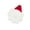 WH-White, variant on DXSSXC Handmade Crochet Christmas Mug Mat, Cotton Coaster with Snowflake and Santa Hat Design, Absorbent Heat Insulation Pad for Hot Cocoa and Coffee Cups