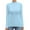 Blue, variant on EHRWE Womens Tops Ladies Turtleneck Long Sleeve Sleeveless Tops Solid Color Basic Slim T Shirts Fashion Clothes 2025