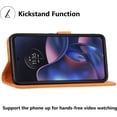 thumbnail image 4 of for Motorola Edge 2022 Case (Not for Edge+) Wallet Flip Cover [RFID Blocking] [3 Card Holders] [Magnetic Closure] [Stand Kickstand] PU Leather Shockproof Case for Moto Edge 2022 - Tan, 4 of 13
