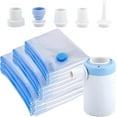thumbnail image 1 of PinesC 9 Pack Vacuum Storage Bags for Clothes, Travel Vacuum Bags with USB Electric Pump, Space Saver Vacuum Storage Bags for Travel, Moving, Seasonal Clothing and Bedding Storage, 1 of 5