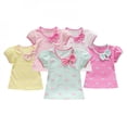 thumbnail image 2 of Jandel Children's T-Shirt Baby Girl Clothes 2018 Summer Print Kids Bow Short Sleeve Infant Girl Tee Tops Princess Girl Party Clothes, 2 of 5