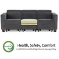 thumbnail image 5 of MCombo 3 Seater Wall Hugger Power Reclining Sofa Couch for Living Room, Fabric, Dark Grey, 5 of 7