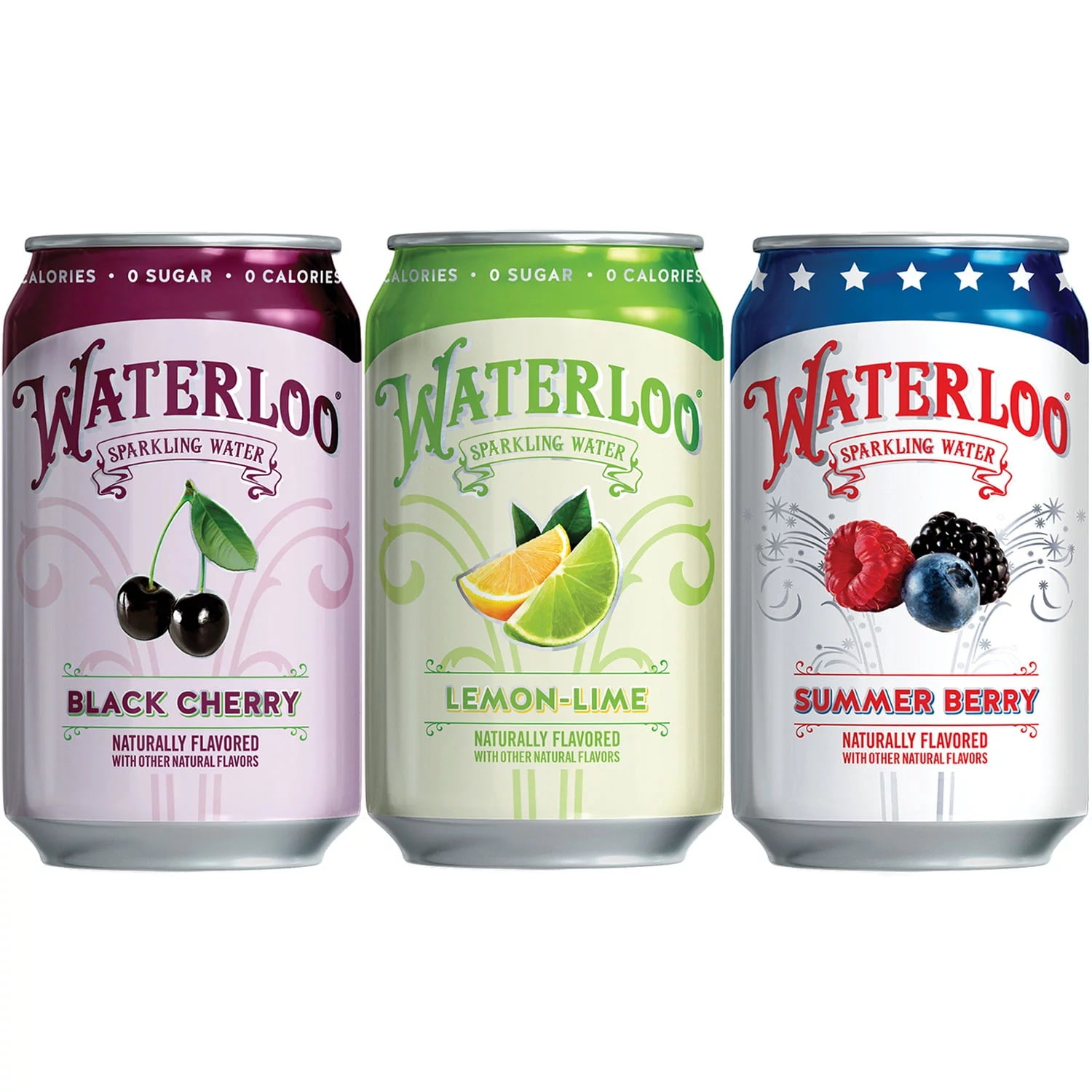 Waterloo Sparkling Water Variety Pack, 12 Fluid Ounce (Pack of 24)
