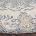thumbnail image 3 of Safavieh Ebony Lynwood Medallion Area Rug, Dark Blue/Ivory, 6' x 6' Round, 3 of 10