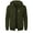 Army Green, variant on Men's Lightweight Track Jacket Slim Fit Zip Up Hoodie Thermal Winter Warm Casual Active Coat for Outdoor