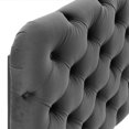 thumbnail image 3 of Lizzy Tufted Full/Queen Performance Velvet Headboard - Charcoal, 3 of 4