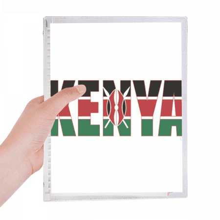 kenya country flag name notebook loose diary refillable journal statiry