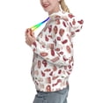 thumbnail image 2 of Sikiie Different Meat Women's Casual Hoodies Long Sleeve Lightweight Pullover Tops Loose Sweatshirt-Small, 2 of 7