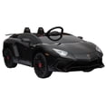 thumbnail image 1 of Daymak Lamborghini Aventador SV Kids Ride-On Toy Car - Black, 1 of 4