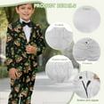 thumbnail image 6 of Xoenoiee Beagle Dog Hat Shamrock Print Boys Suit for Kids Tuxedo Wedding Ring Bearer Outfit, St. Patrick's Day 2 Pieces Boy Slim Fit Formal Suits with Elastic Band, Size 7-8 Years, 6 of 7