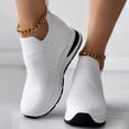 thumbnail image 6 of NOKIO Comfortable Ladies' Leisure Shoes Women'S Slip-On Athleisure Shoes Women Casual Shoes Breathable Flat Sole Inner Elevated Sports Shoes Comfortable Fit Single Shoes Large Women Fashion Shoes, 6 of 6