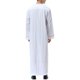 thumbnail image 4 of Men's Muslim Shirt Print Kaftan Islamic Royalty Dubai Robe O-Neck Long Sleeve Retro Tunics Abaya Loose Kandoura 3XL, 4 of 4