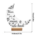thumbnail image 3 of Uandlove Mother's Day Gift for Mom Grandma, I Love You to the Moon and Back Acrylic Heart Sign with Wood Base, Gold Floral Desktop Decor for Bedroom Nightstand, 3 of 7